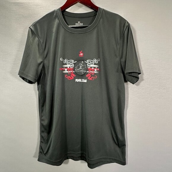 Pearl Izumi Tee Shirt Mens Large Gray 1950 Graphic Short Sleeve Crew Neck - Picture 1 of 7